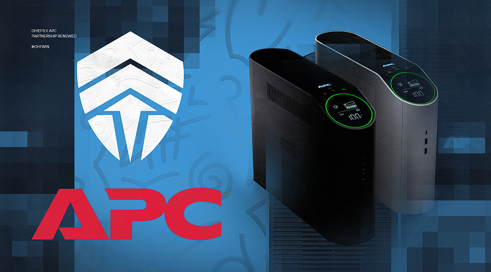 The Chiefs are Protected, Connected, and In The Game thanks to the all new BGM220 Pro-Gaming UPS by APC